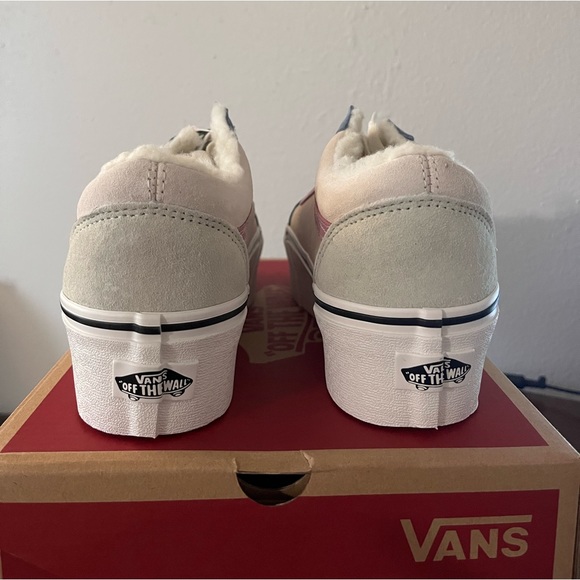 NWT Vans OLD SKOOL Stackform Pig Suede Sherpa Sneakers - Unisex - VN0A7Q5MMUL - Picture 6 of 12